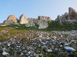 Becco Grande, cima est, dopo la frana