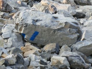 Becco Grande, cima est, dopo la frana
