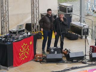 Il sindaco Mauro Calderoni e Sergio Berardo