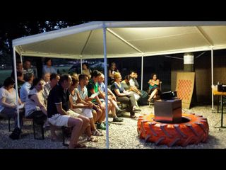 Saluzzo, la presentazione del progetto di Caritas Italia al chiosco del campo solidale del Foro Boario