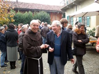 Il conte Alessandro Reyneri di Lagnasco con frate Sereno Lovera