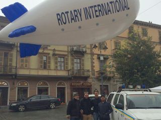 Saluzzo, il dirigibile Rotary