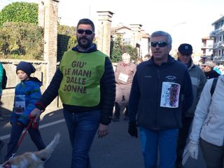Saluzzo, Fitwalking del Cuore, il sindaco Mauro Calderoni Saluzzo, Fitwalking del Cuore, il sindaco Mauro Calderoni
