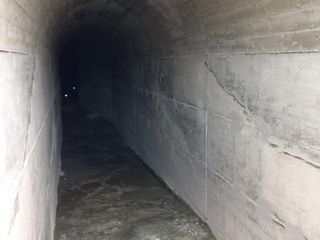 Interno del Buco di Viso dall'ingresso francese ( foto Fassino)