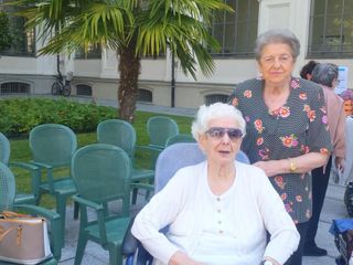 Pierina Losano, con la figlia Maria Teresa in una foto dello scorso anno