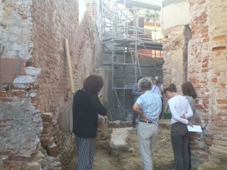 Saluzzo, l' area cimiteriale a ridosso della ex Chiesa della Croce Rossa