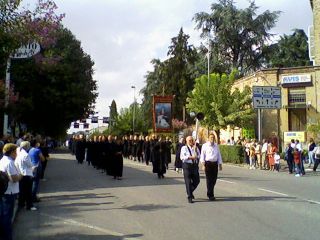Un momento della processione