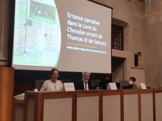 Un momento del convegno su Le Chevalier Errant