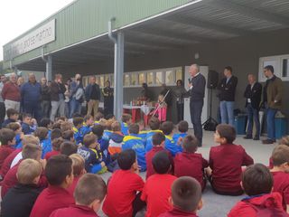 Intervento del vicesindaco Franco Demaria al taglio del nastro del centro Andrea Martino