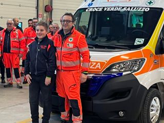 Gabriele Bertorello padriino dell'ambulanza