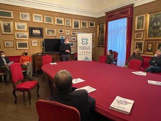 Saluzzo, sala rossa momenti della sottoscrizione della campagna di raccolta fondi "Insieme per l'Ospedale"