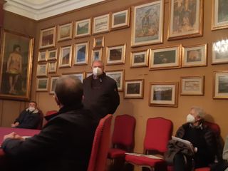 Saluzzo, sala rossa momenti della sottoscrizione della campagna di raccolta fondi "Insieme per l'Ospedale"