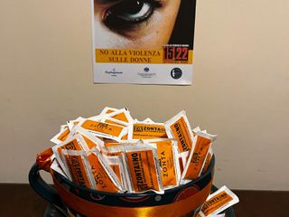 Bustine di zucchero con il messaggio ” Zonta says no alla violenza sulle donne” Bustine di zucchero con il messaggio ” Zonta says no alla violenza sulle donne”