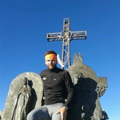 Fabio Bossa in vetta al Monviso