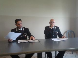 Il capitano Nicola Ricchiuti di Alba e quello di Savigliano Marco Campaldini