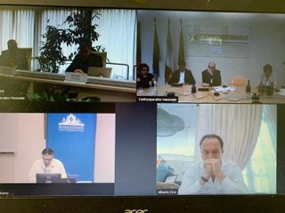 Un momento dell'assemblea tenuta stamane in videoconferenza Un momento dell'assemblea tenuta stamane in videoconferenza