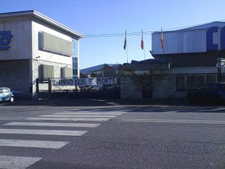 Lo striscione di protesta dei colleghi