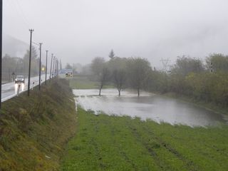 Campo allagato a Priola