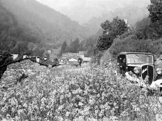 La "Balilla" dell'ingegner Carini verso il Pian del Re