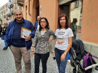 Silvia Cina insieme alla ministra Dadone e al consigliere Isoardi Silvia Cina insieme alla ministra Dadone e al consigliere Isoardi