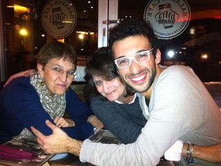 febbraio 2013. Cena in birreria con gli amici di Cuneo dopo lo spettacolo l'Italiana ad Algeri