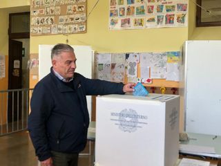 Ha votato Roberto Murizasco, candidato a Villanova Mondovì