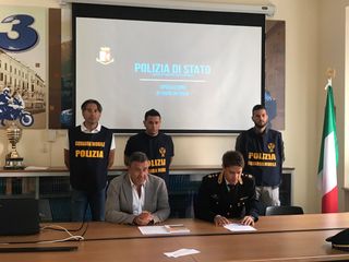 La conferenza stampa in Questura La conferenza stampa in Questura