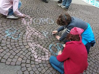 La delegazione di Scuole aperte Cuneo alla manifestazione di Torino