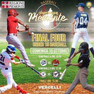 Baseball U15: Boves e Fossano alla final four di Supercoppa Piemonte