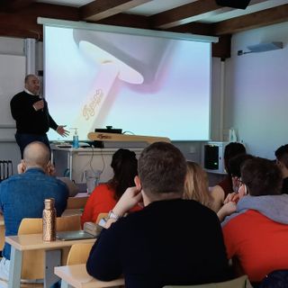 Alberto Mangiantini, amministratore delegato di Gelati Pepino 1884 Spa, incontra gli sutdenti dell'Unisg