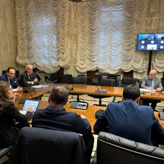 Un momento dell'incontro tenuto stamane a Roma