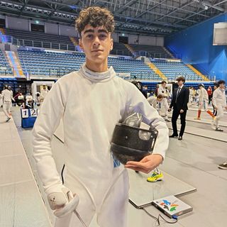 Lo spadista albese Federico Rabasco