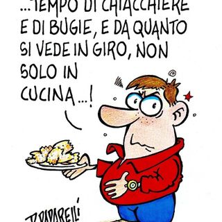 Chiacchiere e bugie per il Carnevale e non solo! La vignetta di Danilo Paparelli Chiacchiere e bugie per il Carnevale e non solo! La vignetta di Danilo Paparelli