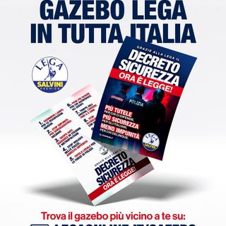 DDL Sicurezza, gazebo della Lega nel week end anche in provincia di Cuneo