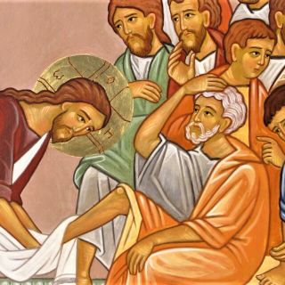 Gesù lava i piedi agli Apostoli