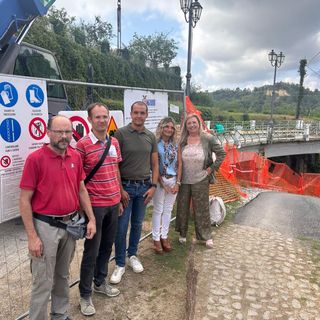 Uno scatto relativo al sopralluogo