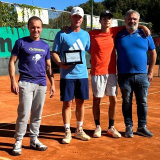 Simonluca Pagliero, vincitore nel tabellone di quarta categoria Simonluca Pagliero, vincitore nel tabellone di quarta categoria