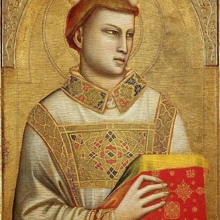 Santo Stefano, dipinto a tempera e oro su tavola di Giotto (Museo Horne, a Firenze)