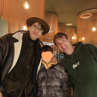 Amajou Abderrahmane con Matteo Battocchio dopo la partita