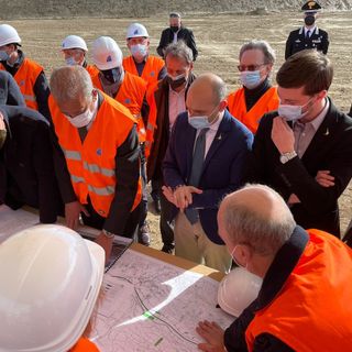 Nel marzo scorso la visita al cantiere del viceministro Morelli