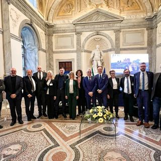 La delegazione cuneese arrivata a Roma