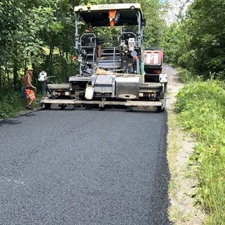 La strada provinciale 283, nel tratto Canosio-Preit