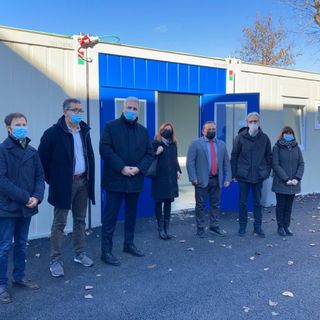 L'inaugurazione dei moduli, lunedì presso il plesso albese