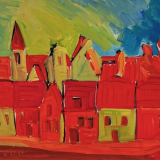 Un'opera dell'artista Piergiorgio Ravinale (Piergi), in mostra a Bene Vagienna