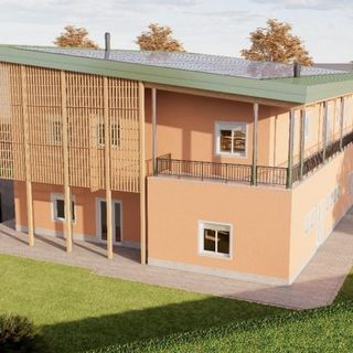 Un'immagine del progetto finale della mensa Un'immagine del progetto finale della mensa