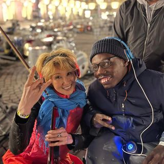 Martine Sombela alla sua batteria