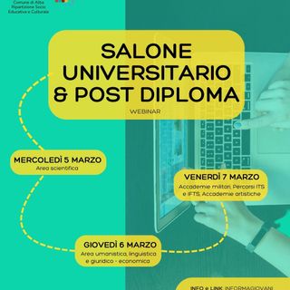 Ad Alba il salone dell’Orientamento Universitario e Post Diploma Ad Alba il salone dell’Orientamento Universitario e Post Diploma