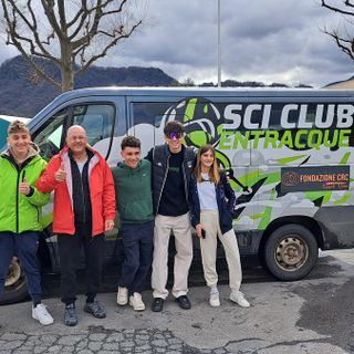 Sci club Entracque, Scarfì Ginevra, Audisio Matteo, Carignano Pietro e Audisio Francesco alla finale Nazionale del trofeo "Pinocchio sugli sci"