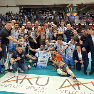 Volley A2M. Finale. Battocchio: "La tensione si è fatta sentire, aspettiamoci una Brescia diversa in gara-2" [VIDEO]