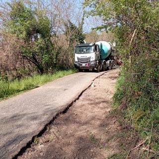 I lavori di prevenzione idrogeologica in via Barba a Pagno